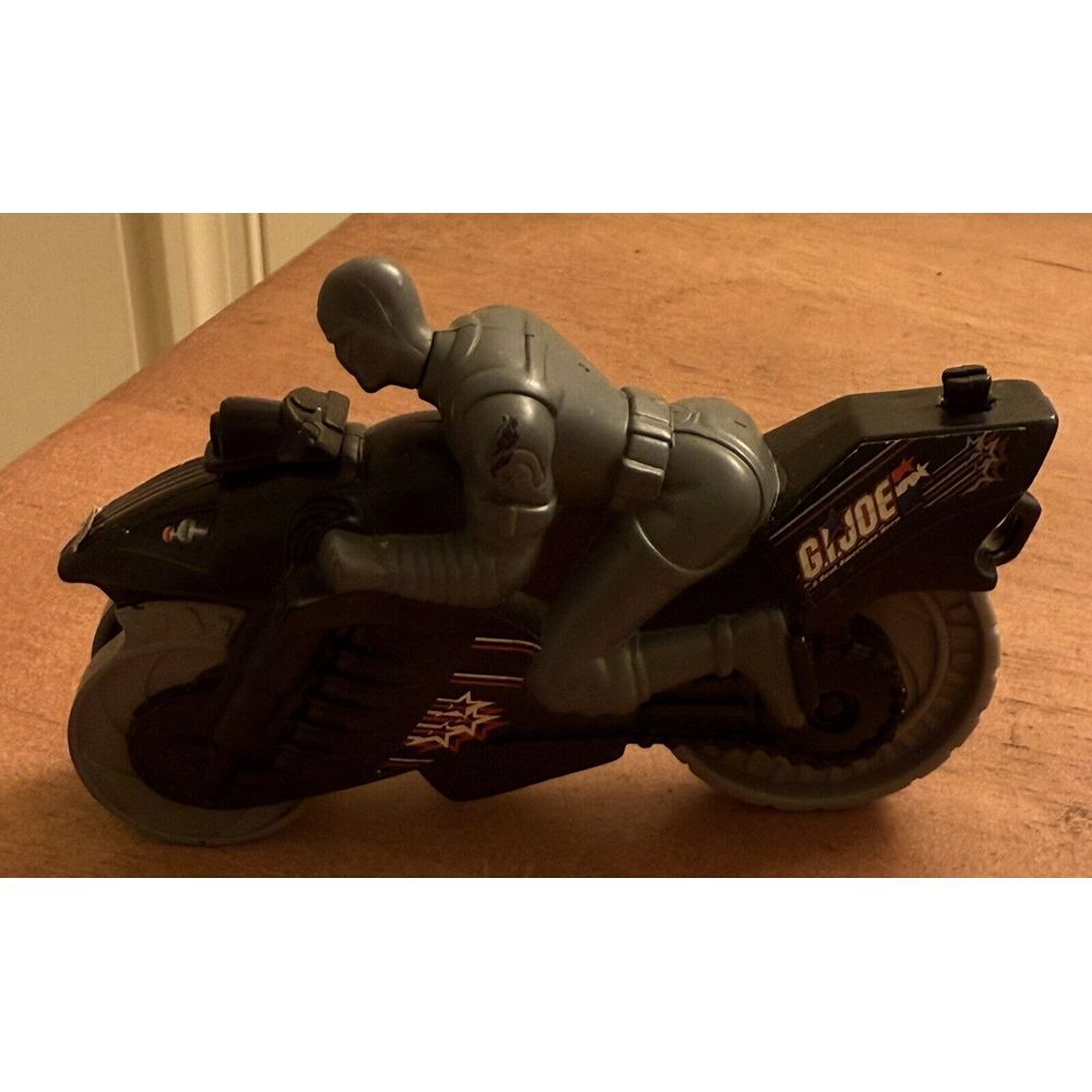 Mc Donald's GI Joe Valor Venom #3 Snake Eyes Motorcycle Happy Meal Toy‎  2004